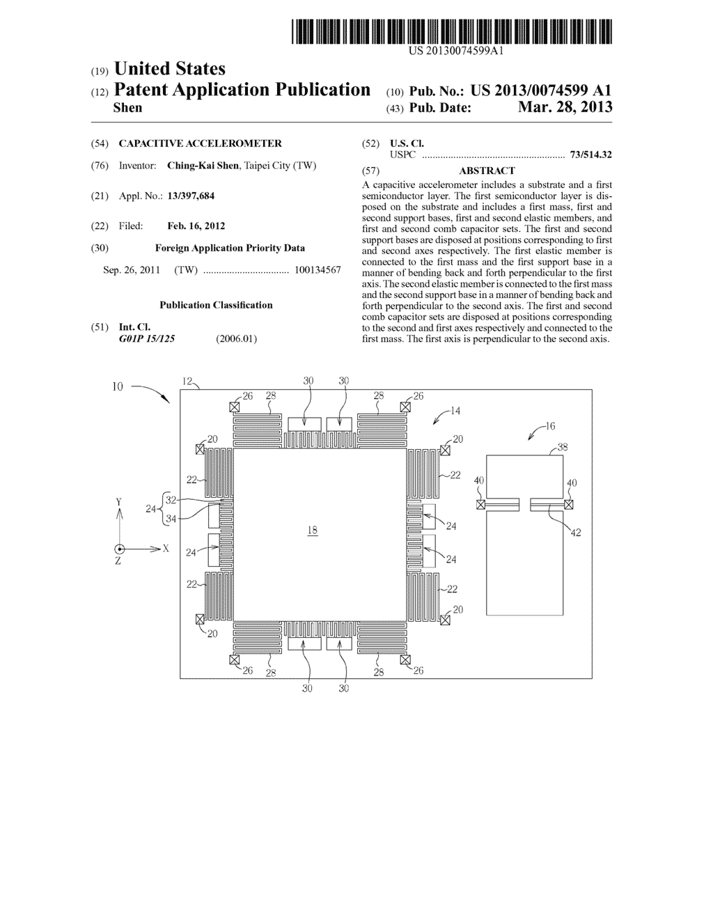 CAPACITIVE ACCELEROMETER - diagram, schematic, and image 01