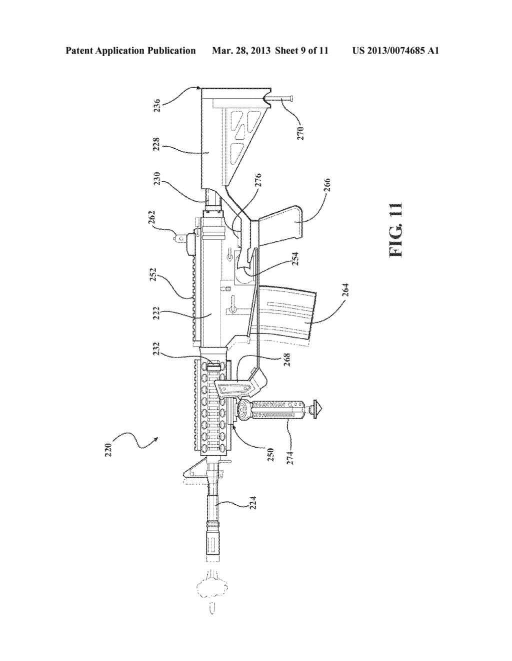 GUN MOUNT FOR SEMI-AUTOMATIC FIREARM - diagram, schematic, and image 10