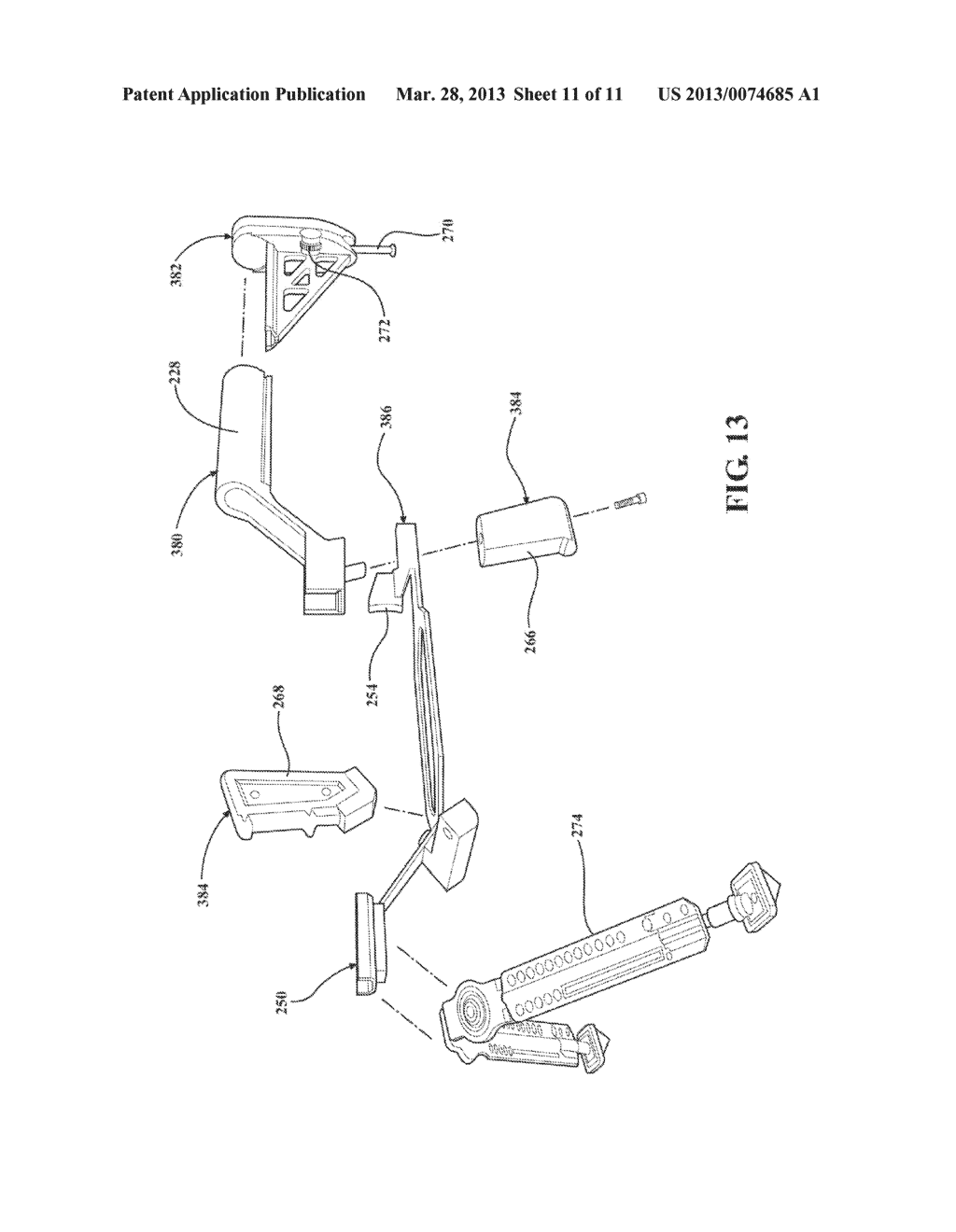 GUN MOUNT FOR SEMI-AUTOMATIC FIREARM - diagram, schematic, and image 12