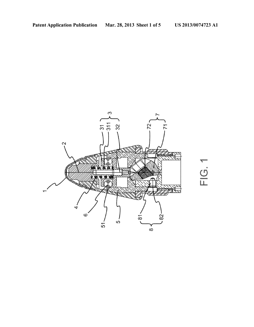 Impact Fuze for a High-spin Self-destructing Device - diagram, schematic, and image 02