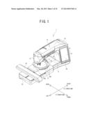 SEWING MACHINE AND AN EMBROIDERY FRAME diagram and image