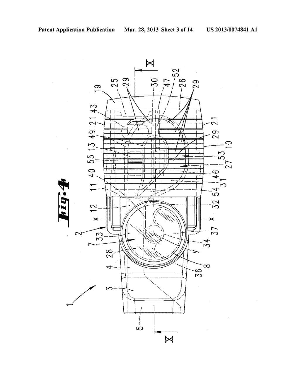 DISPENSER FOR POWDERED COMPOSITIONS CONTAINED IN A SEPARATE PACK - diagram, schematic, and image 04