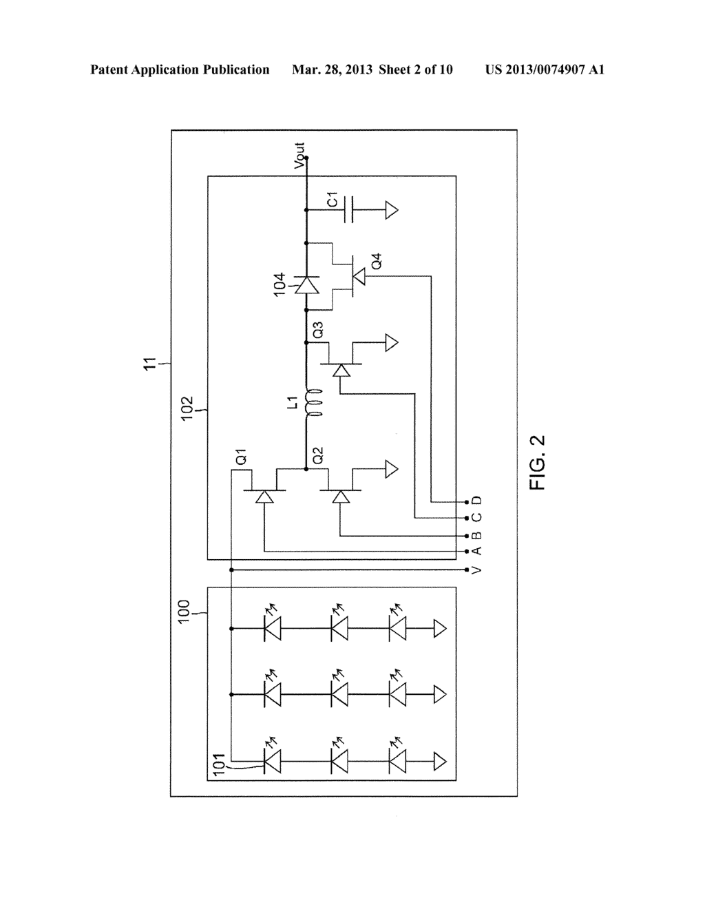 MONOLITHIC InGaN SOLAR CELL POWER GENERATION WITH INTEGRATED EFFICIENT     SWITCHING DC-DC VOLTAGE CONVERTOR - diagram, schematic, and image 03