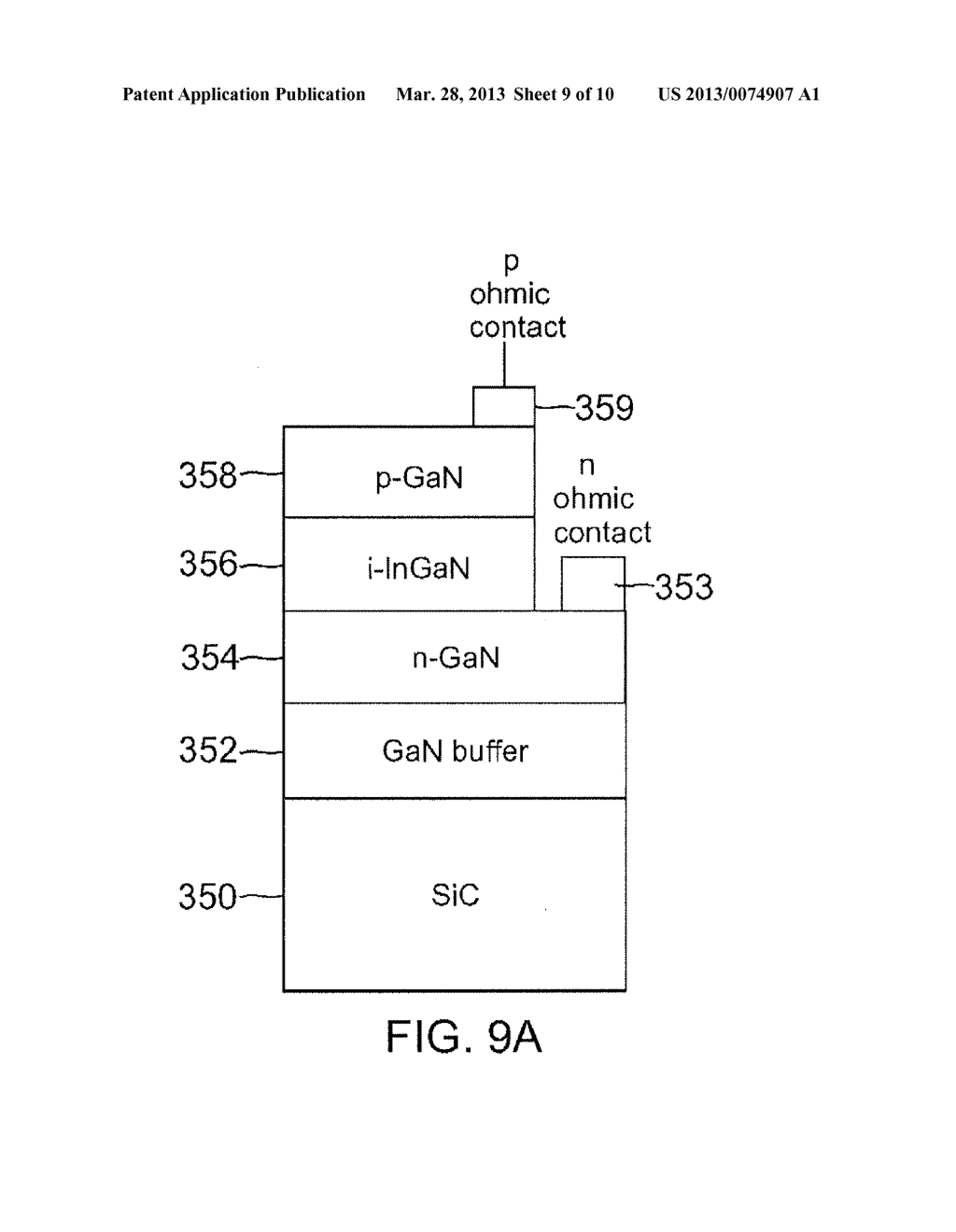 MONOLITHIC InGaN SOLAR CELL POWER GENERATION WITH INTEGRATED EFFICIENT     SWITCHING DC-DC VOLTAGE CONVERTOR - diagram, schematic, and image 10