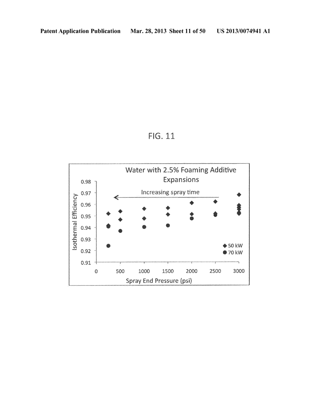 SYSTEMS AND METHODS FOR FOAM-BASED HEAT EXCHANGE DURING ENERGY STORAGE AND     RECOVERY USING COMPRESSED GAS - diagram, schematic, and image 12