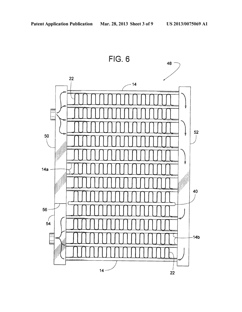 Brazed microchannel heat exchanger with thermal expansion compensation - diagram, schematic, and image 04