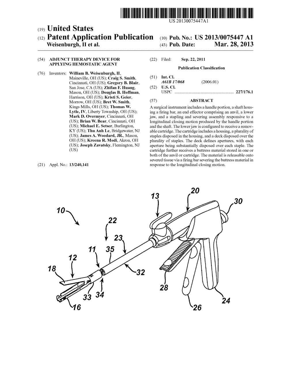 ADJUNCT THERAPY DEVICE FOR APPLYING HEMOSTATIC AGENT - diagram, schematic, and image 01