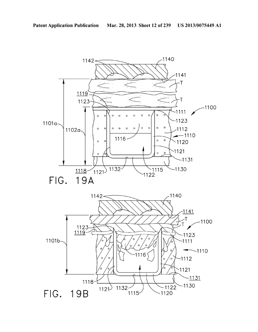 SURGICAL STAPLER WITH STATIONARY STAPLE DRIVERS - diagram, schematic, and image 13