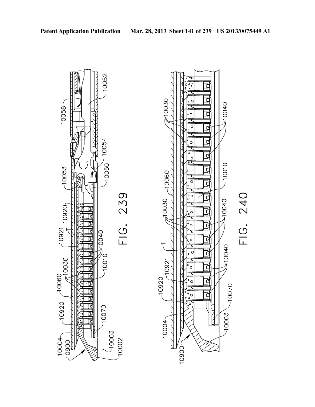 SURGICAL STAPLER WITH STATIONARY STAPLE DRIVERS - diagram, schematic, and image 142