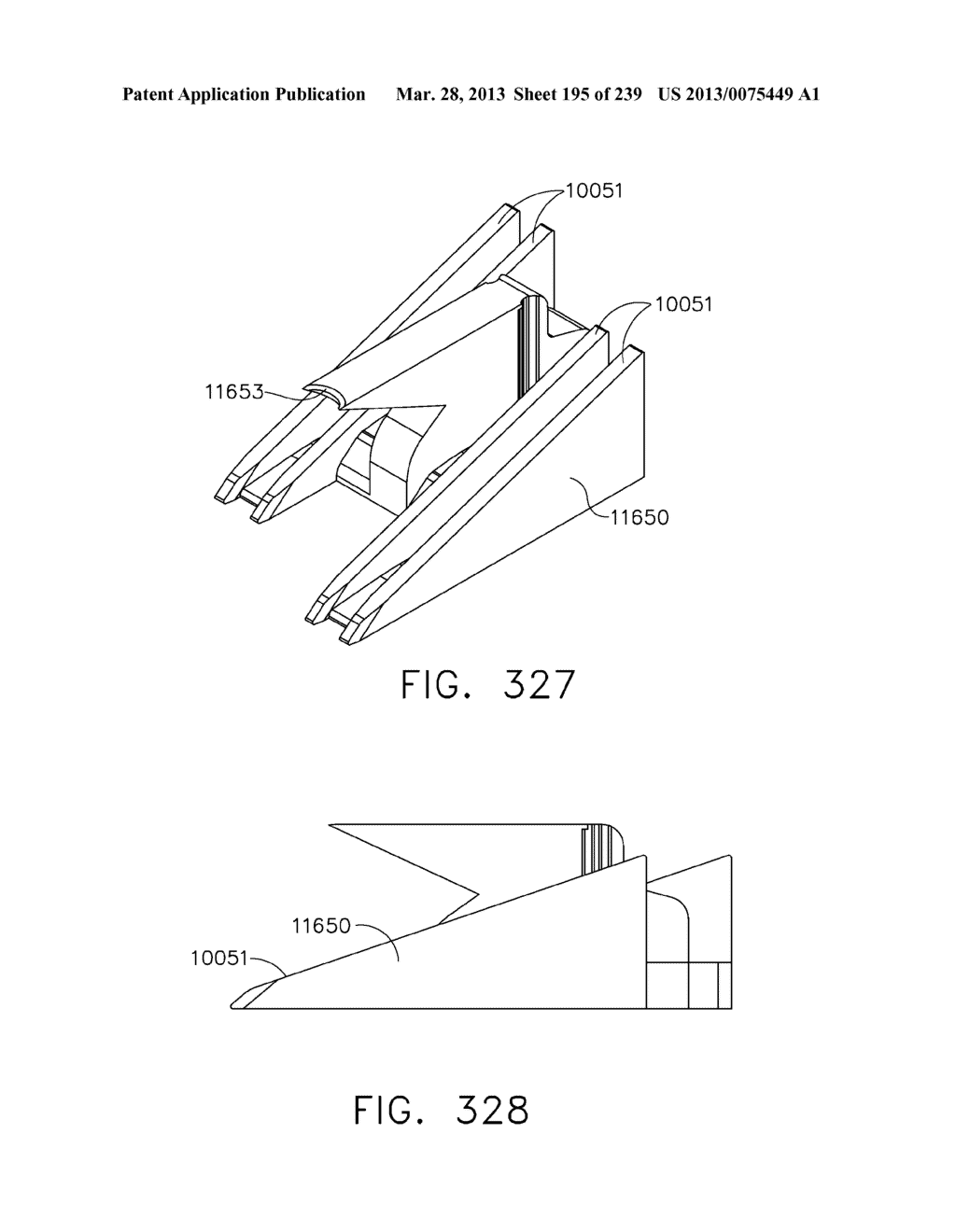 SURGICAL STAPLER WITH STATIONARY STAPLE DRIVERS - diagram, schematic, and image 196