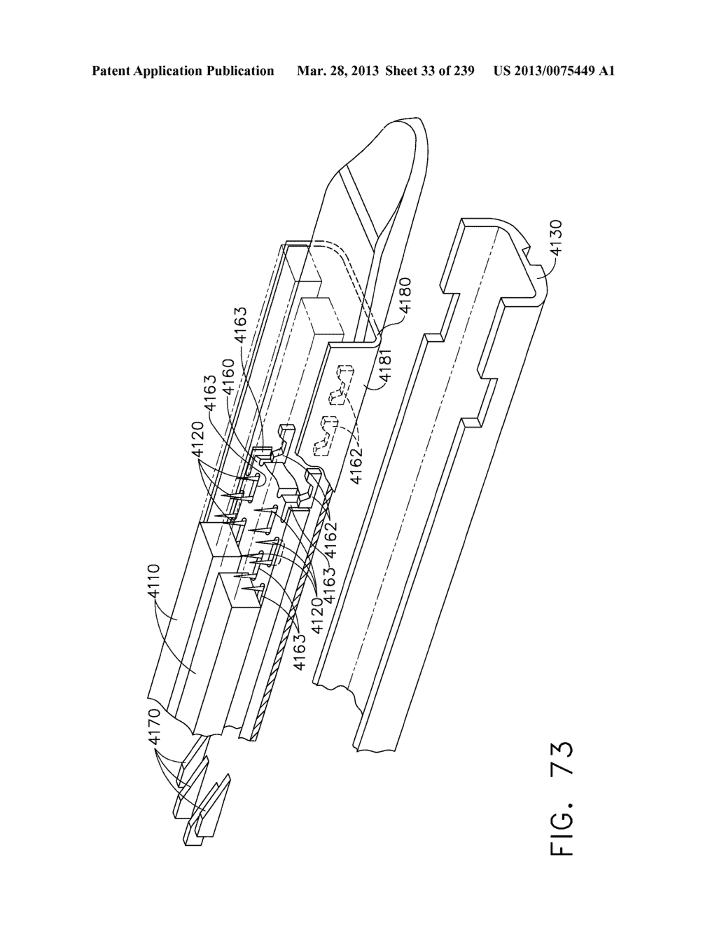 SURGICAL STAPLER WITH STATIONARY STAPLE DRIVERS - diagram, schematic, and image 34