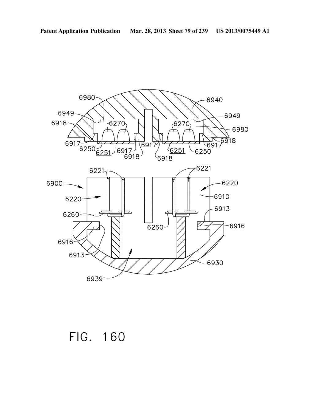 SURGICAL STAPLER WITH STATIONARY STAPLE DRIVERS - diagram, schematic, and image 80