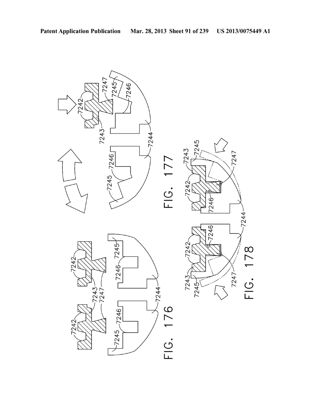 SURGICAL STAPLER WITH STATIONARY STAPLE DRIVERS - diagram, schematic, and image 92