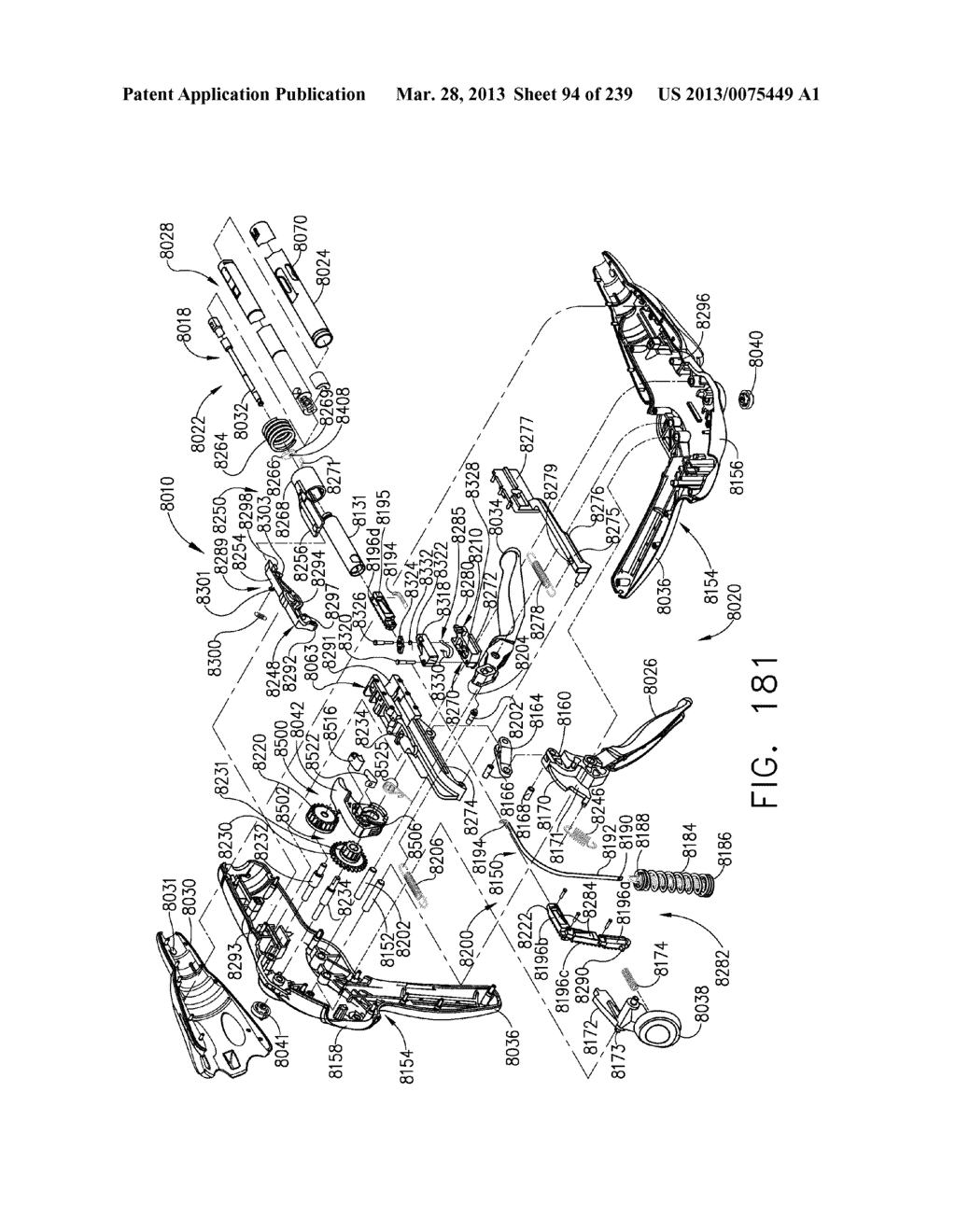 SURGICAL STAPLER WITH STATIONARY STAPLE DRIVERS - diagram, schematic, and image 95