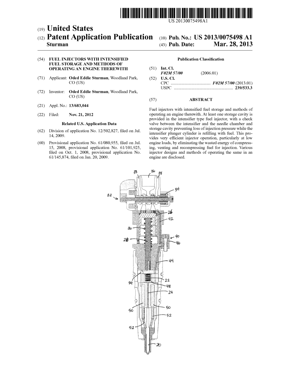 Fuel Injectors with Intensified Fuel Storage and Methods of Operating an     Engine Therewith - diagram, schematic, and image 01
