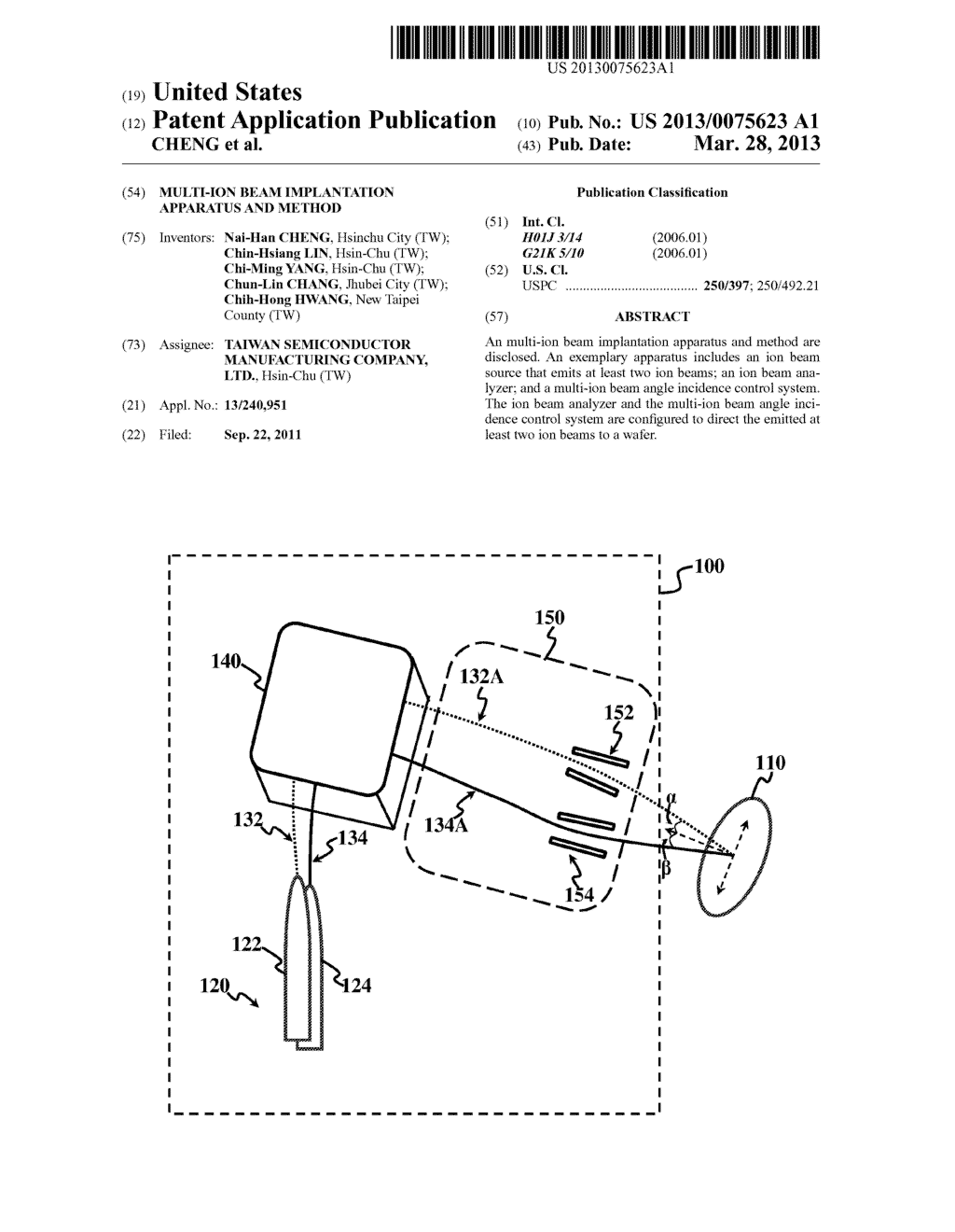 MULTI-ION BEAM IMPLANTATION APPARATUS AND METHOD - diagram, schematic, and image 01