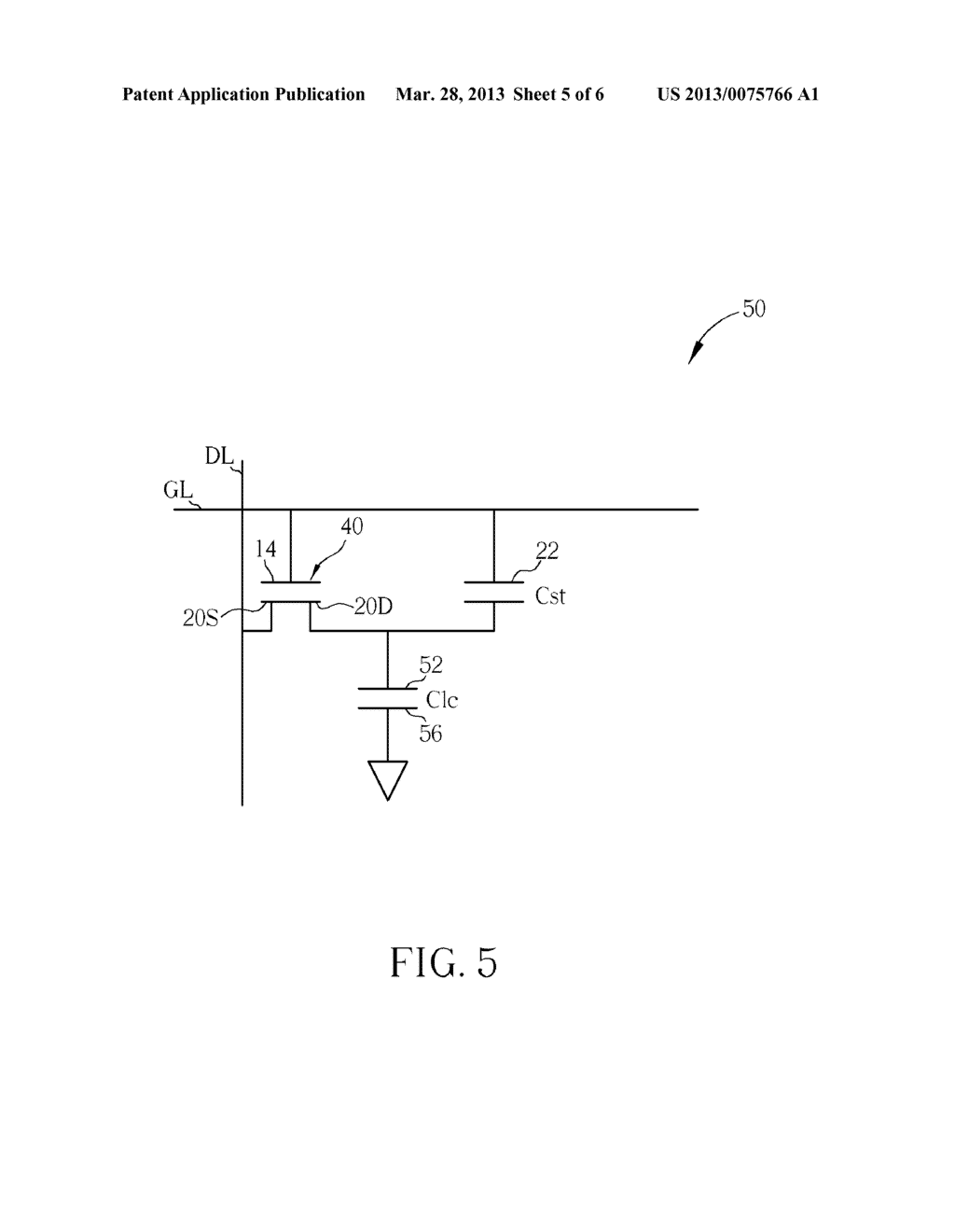 THIN FILM TRANSISTOR DEVICE AND PIXEL STRUCTURE AND DRIVING CIRCUIT OF A     DISPLAY PANEL - diagram, schematic, and image 06