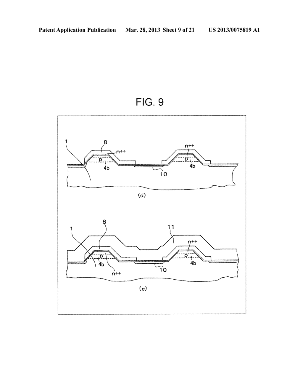 SEMICONDUCTOR DEVICE AND METHOD OF MANUFACTURING SAME - diagram, schematic, and image 10