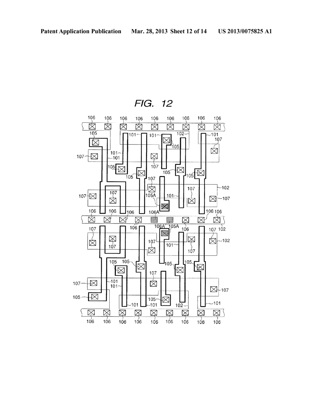 SEMICONDUCTOR INTEGRATED CIRCUIT DEVICE AND A METHOD OF MANUFACTURING THE     SAME - diagram, schematic, and image 13