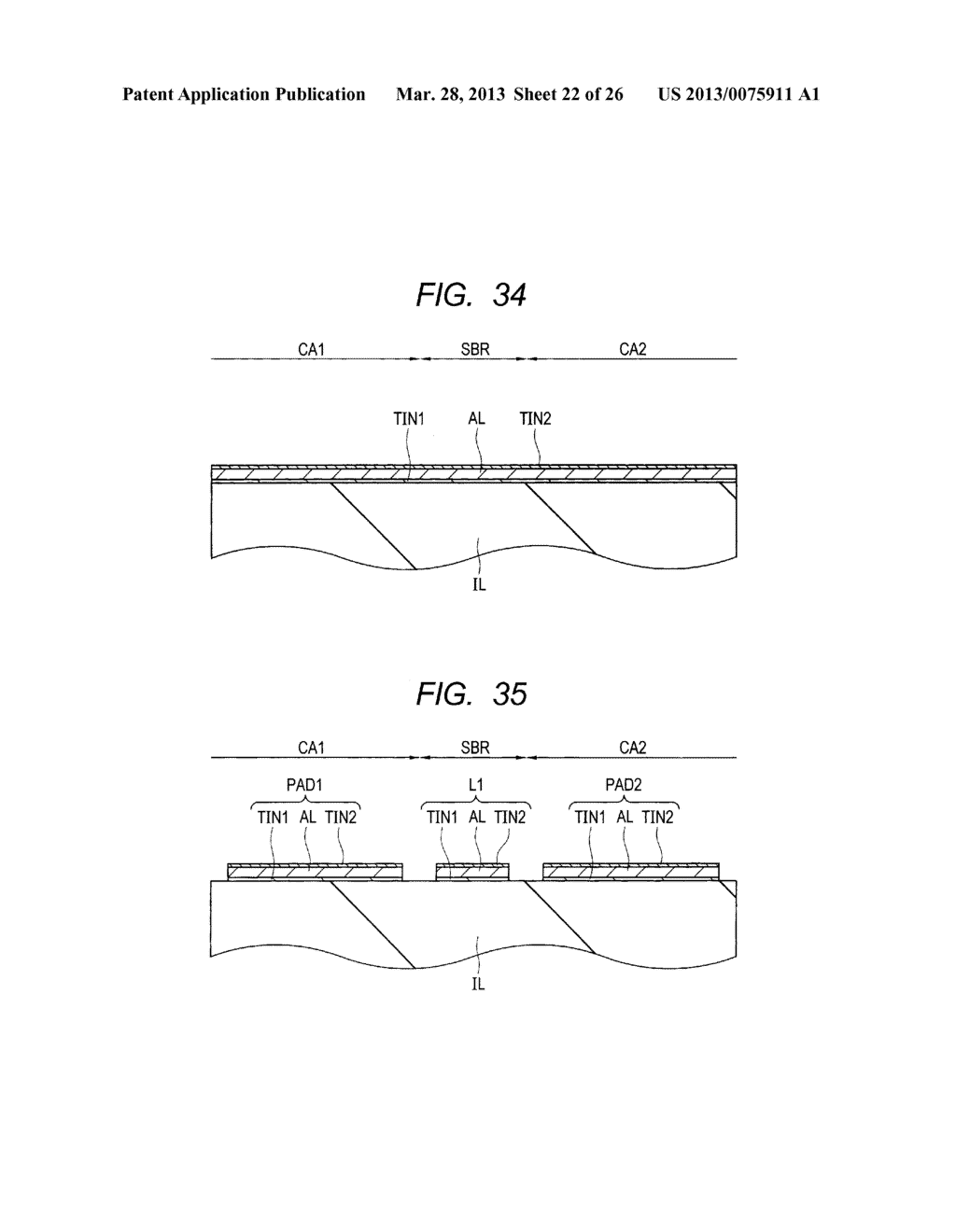 Semiconductor Device Having Electrode/Film Opening Edge Spacing Smaller     Than Bonding Pad/Electrode Edge Spacing - diagram, schematic, and image 23