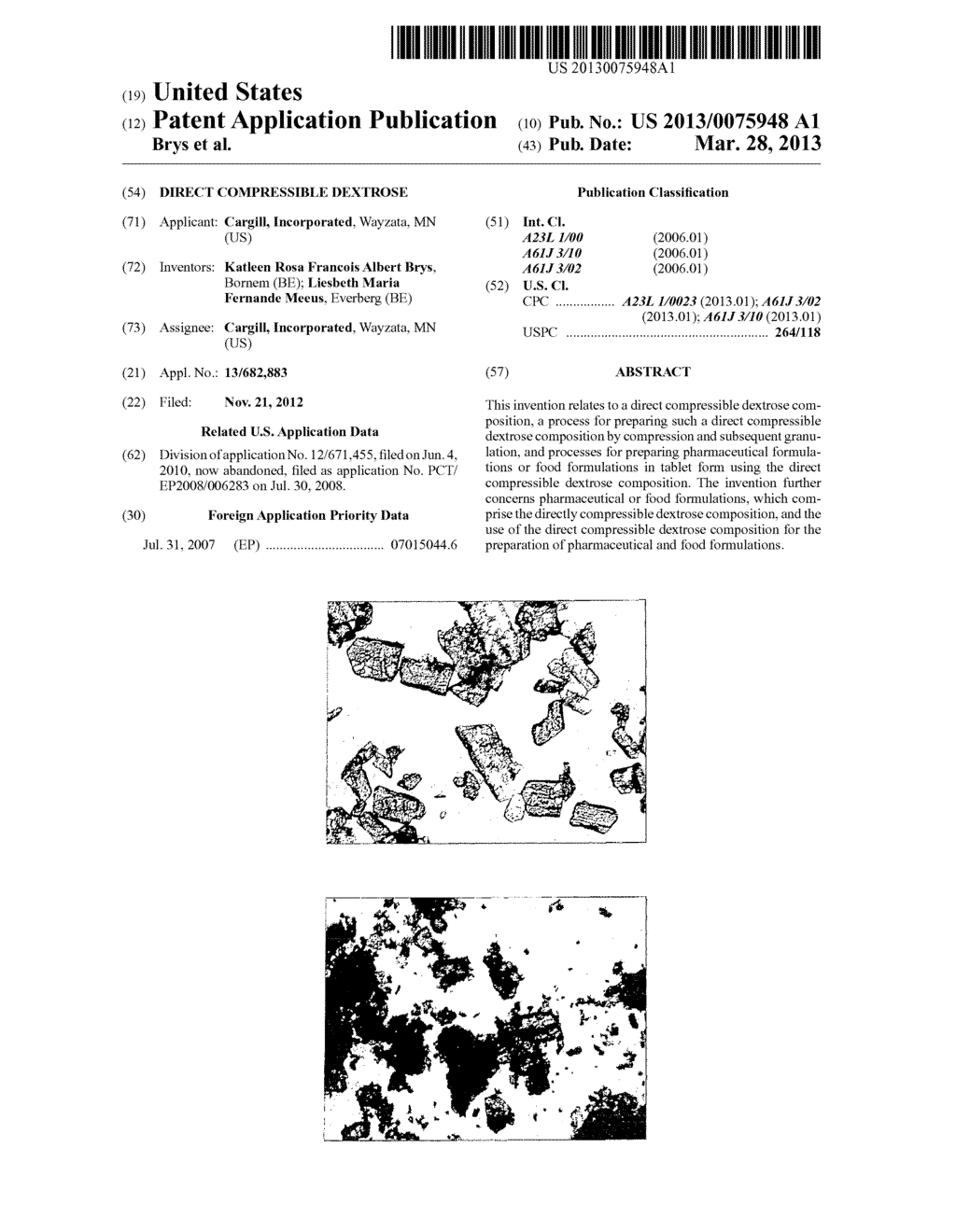 DIRECT COMPRESSIBLE DEXTROSE - diagram, schematic, and image 01