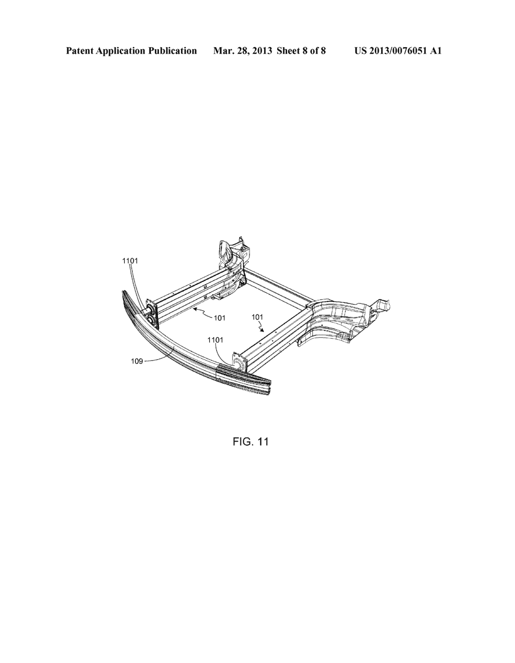 Integrated Energy Absorbing Vehicle Crash Structure - diagram, schematic, and image 09