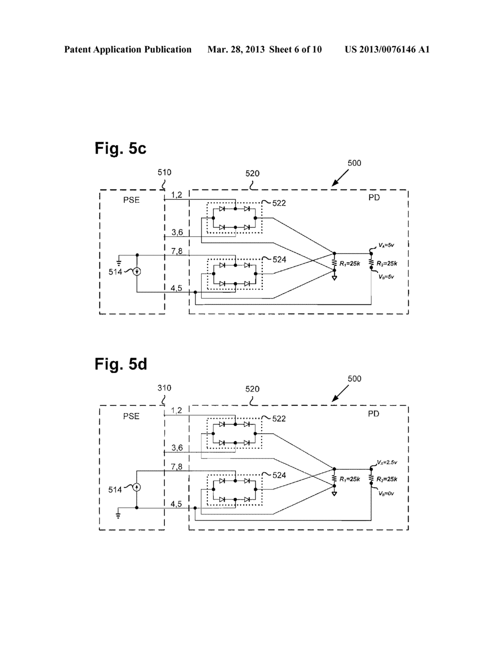 Systems and Methods for Detecting Powered or Powering Device Configuration     Via Ethernet Connection - diagram, schematic, and image 07