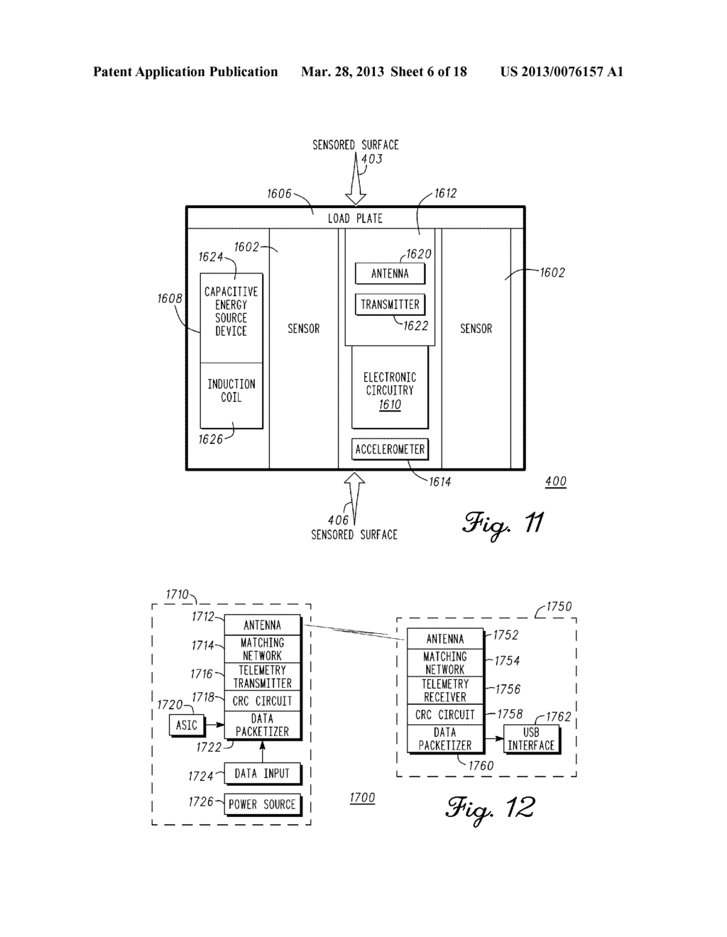 DEVICE AND METHOD FOR ENABLING AN ORTHOPEDIC TOOL FOR PARAMETER     MEASUREMENT - diagram, schematic, and image 07