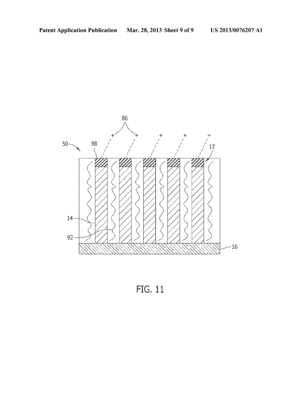TRANSDUCER STRUCTURE FOR A TRANSDUCER PROBE AND METHODS OF FABRICATING     SAME - diagram, schematic, and image 10
