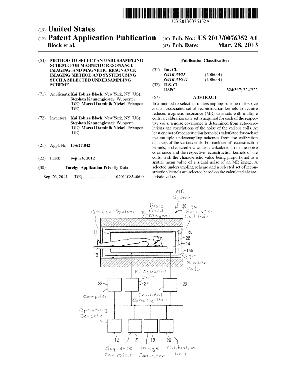 METHOD TO SELECT AN UNDERSAMPLING SCHEME FOR MAGNETIC RESONANCE IMAGING,     AND MAGNETIC RESONANCE IMAGING METHOD AND SYSTEM USING SUCH A SELECTED     UNDERSAMPLING SCHEME - diagram, schematic, and image 01