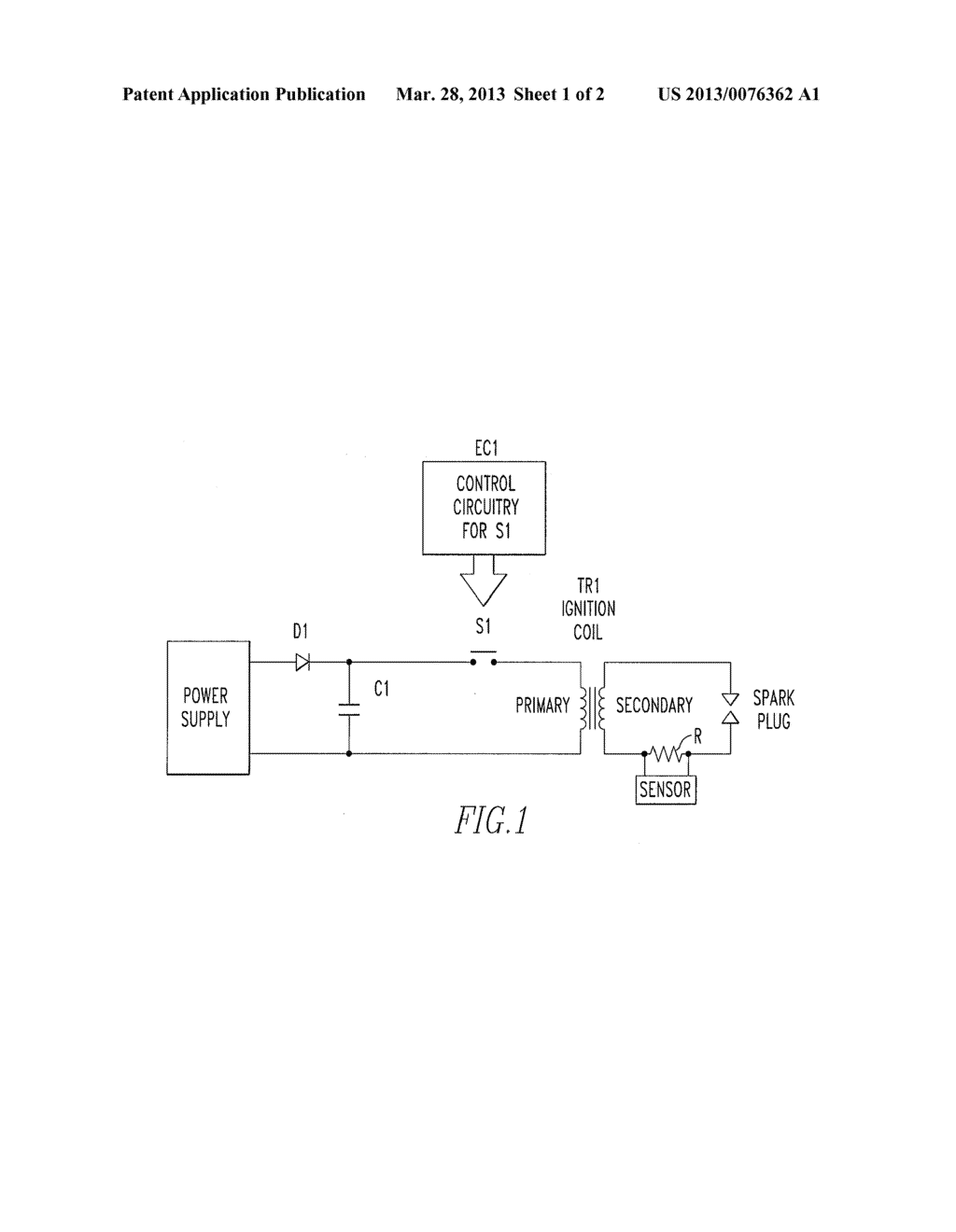 Ion Sensing Method for Capacitive Discharge Ignition - diagram, schematic, and image 02