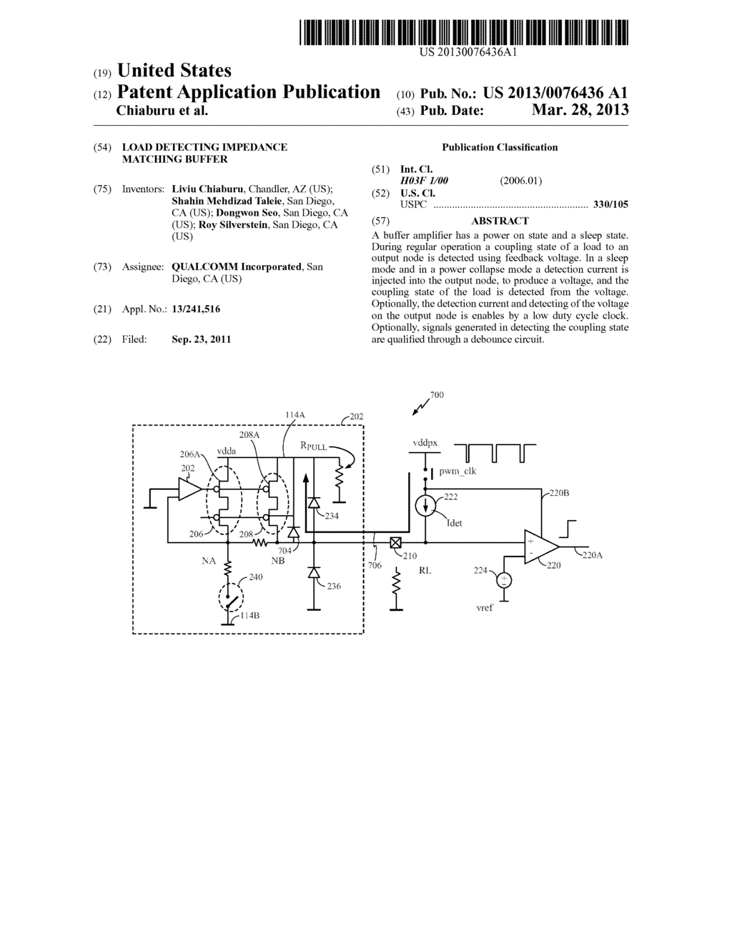 LOAD DETECTING IMPEDANCE MATCHING BUFFER - diagram, schematic, and image 01