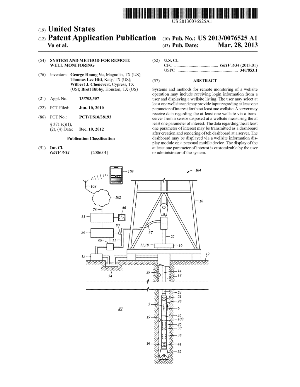 SYSTEM AND METHOD FOR REMOTE WELL MONITORING - diagram, schematic, and image 01