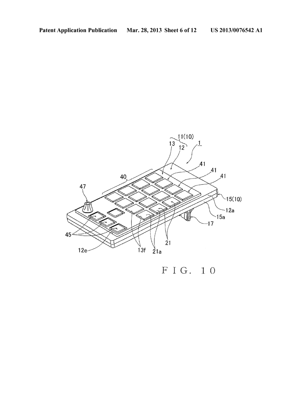 CONTROLLER PROVIDED WITH TOUCH DETECTION DEVICE - diagram, schematic, and image 07