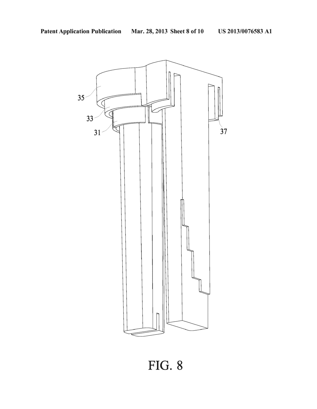 MULTIPLE FEED ANTENNA OPERATING AT SIGNIFICANTLY DIFFERING FREQUENCIES - diagram, schematic, and image 09