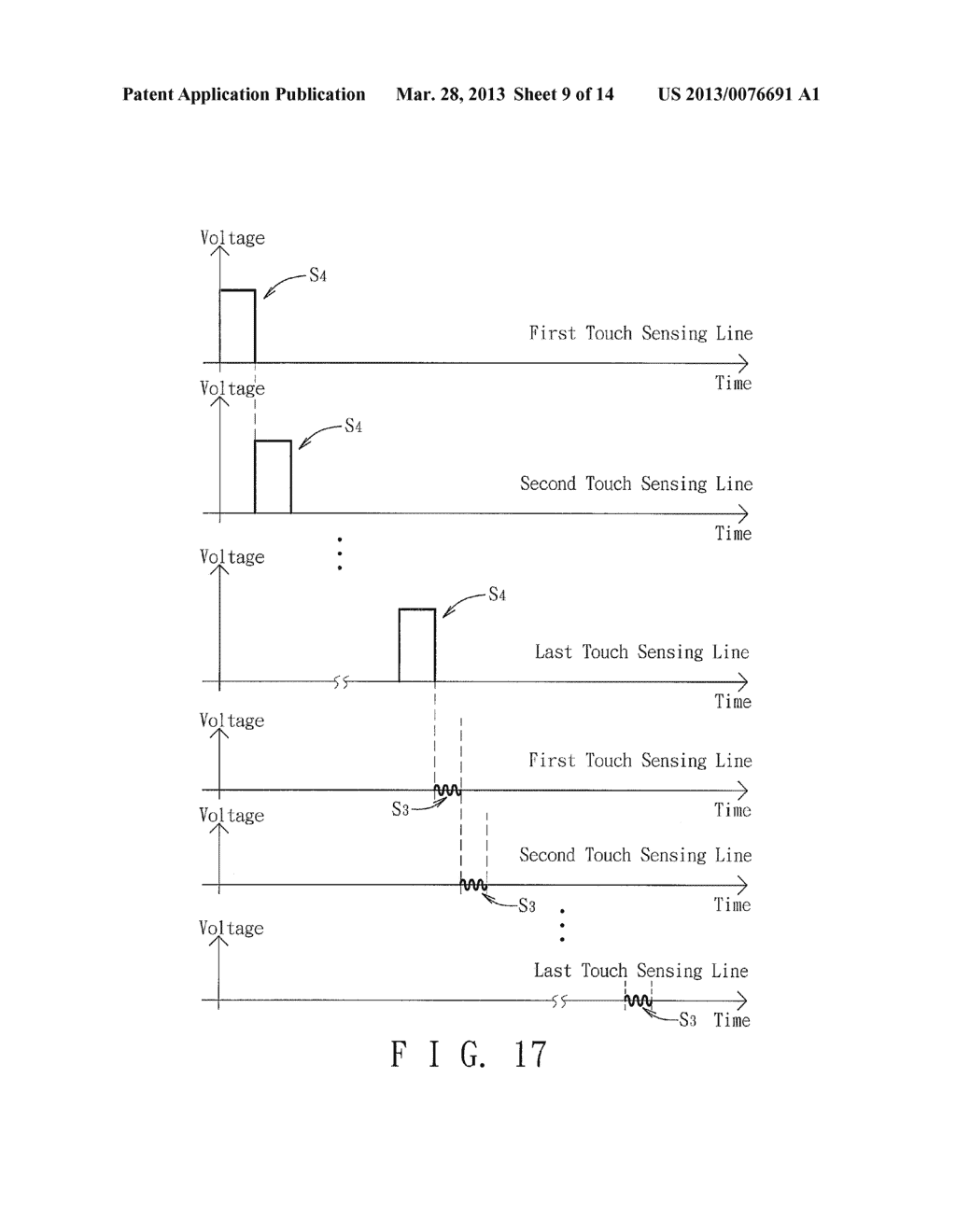 Method for Transmitting and Detecting Touch Sensing Signals and Touch     Device Using the Same - diagram, schematic, and image 10