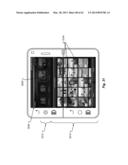 GALLERY OPERATIONS FOR A DEVICE IN LANDSCAPE MODE diagram and image