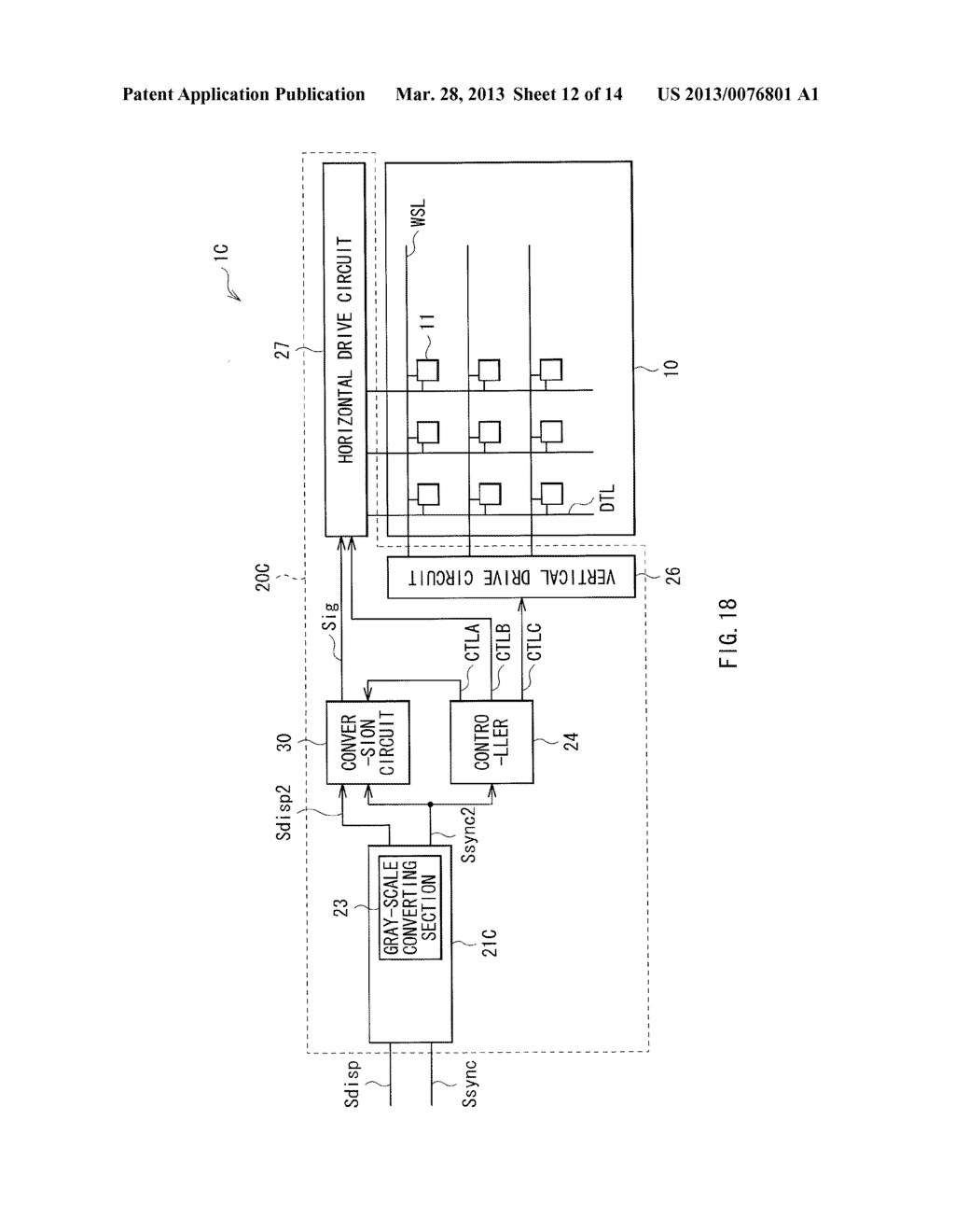 DISPLAY DEVICE, DISPLAY METHOD, AND ELECTRONIC SYSTEM - diagram, schematic, and image 13