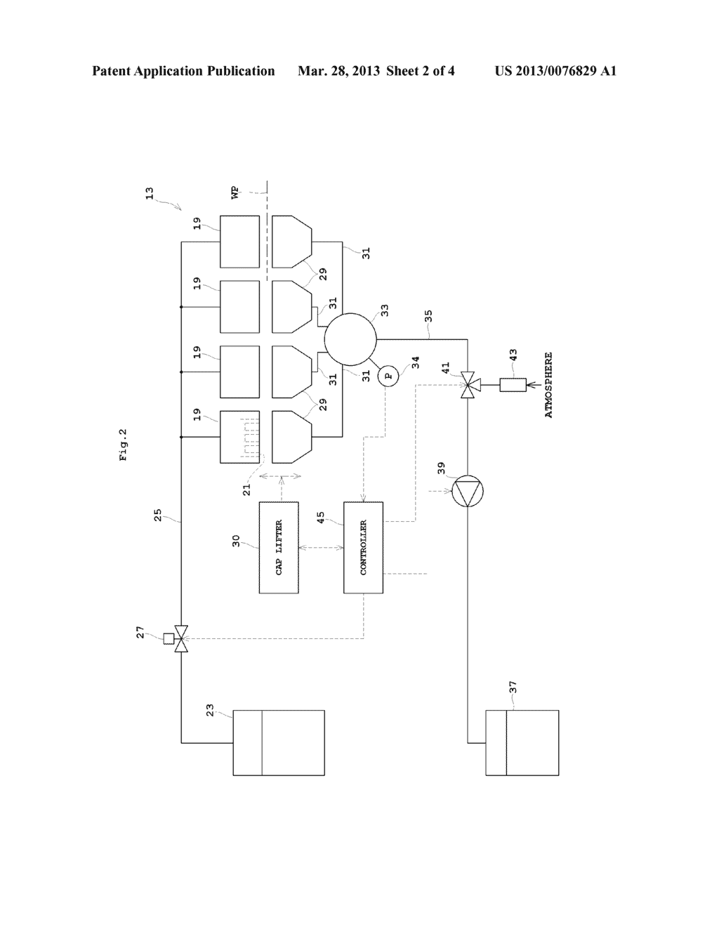 INKJET PRINTING APPARATUS AND A PURGING METHOD THEREFOR - diagram, schematic, and image 03