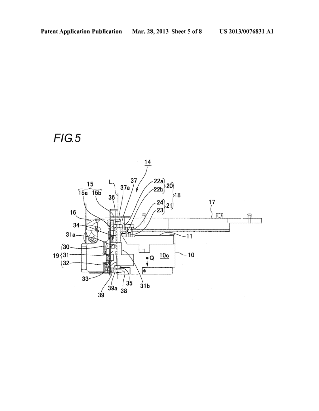 PRINTER AND PRINTING HEAD MOVING MECHANISM - diagram, schematic, and image 06