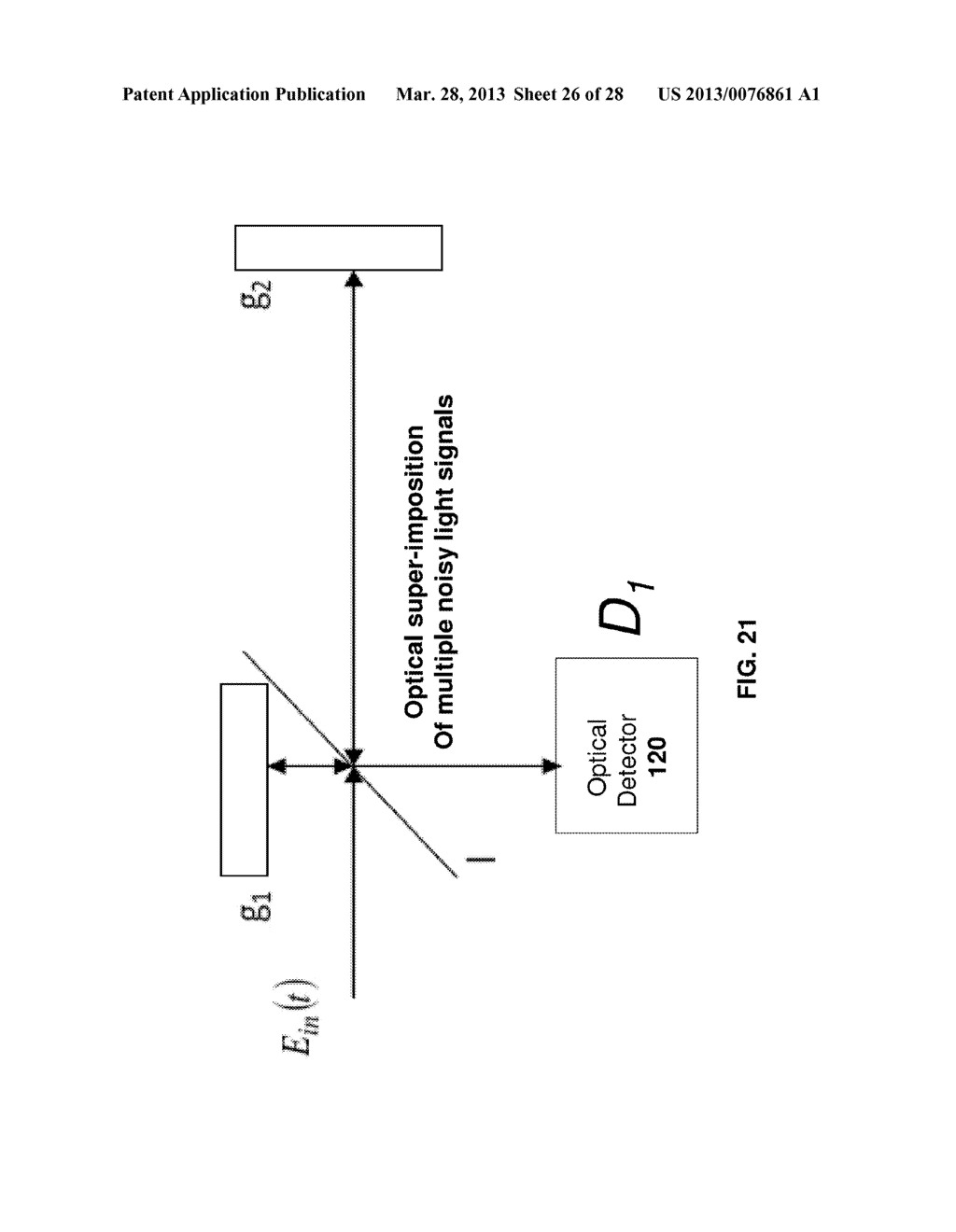 METHOD AND APPARATUS FOR PROBING AN OBJECT, MEDIUM OR OPTICAL PATH USING     NOISY LIGHT - diagram, schematic, and image 27