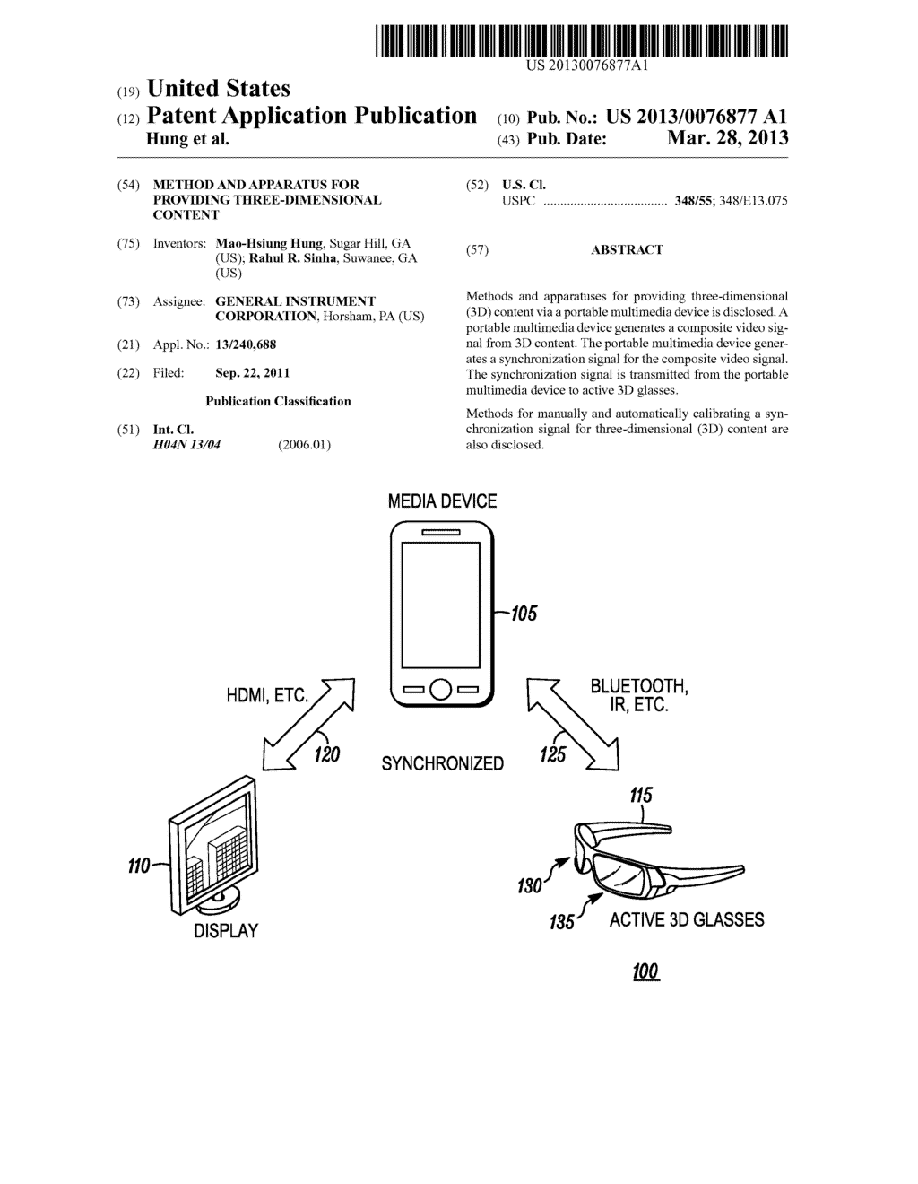 METHOD AND APPARATUS FOR PROVIDING THREE-DIMENSIONAL CONTENT - diagram, schematic, and image 01