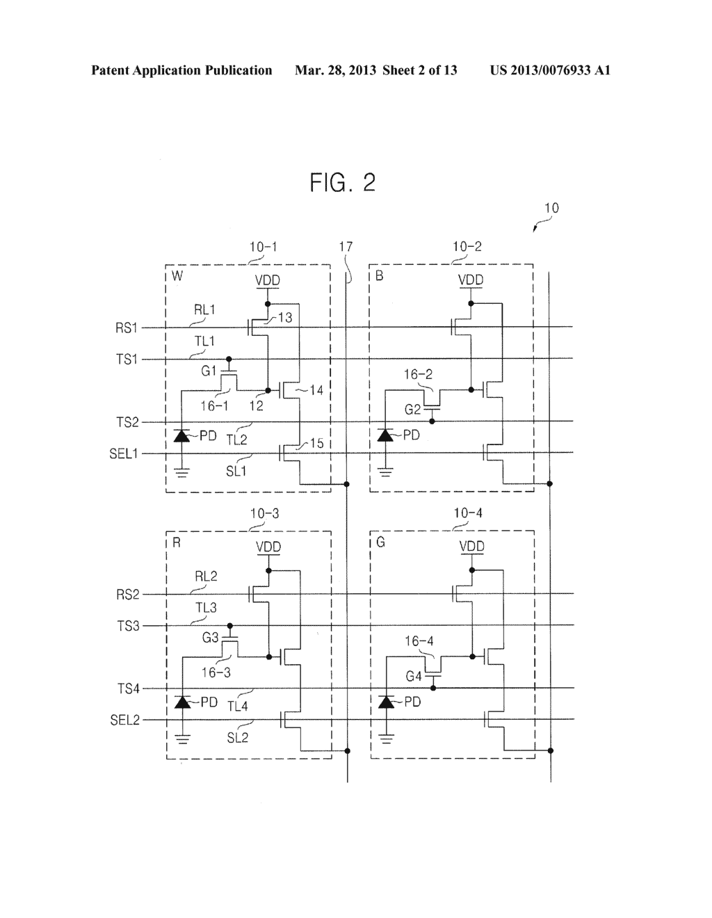 BACKSIDE ILLUMINATION IMAGE SENSOR, OPERATING METHOD THEREOF, IMAGE     PROCESSING SYSTEM AND METHOD OF PROCESSING IMAGE USING THE SAME - diagram, schematic, and image 03