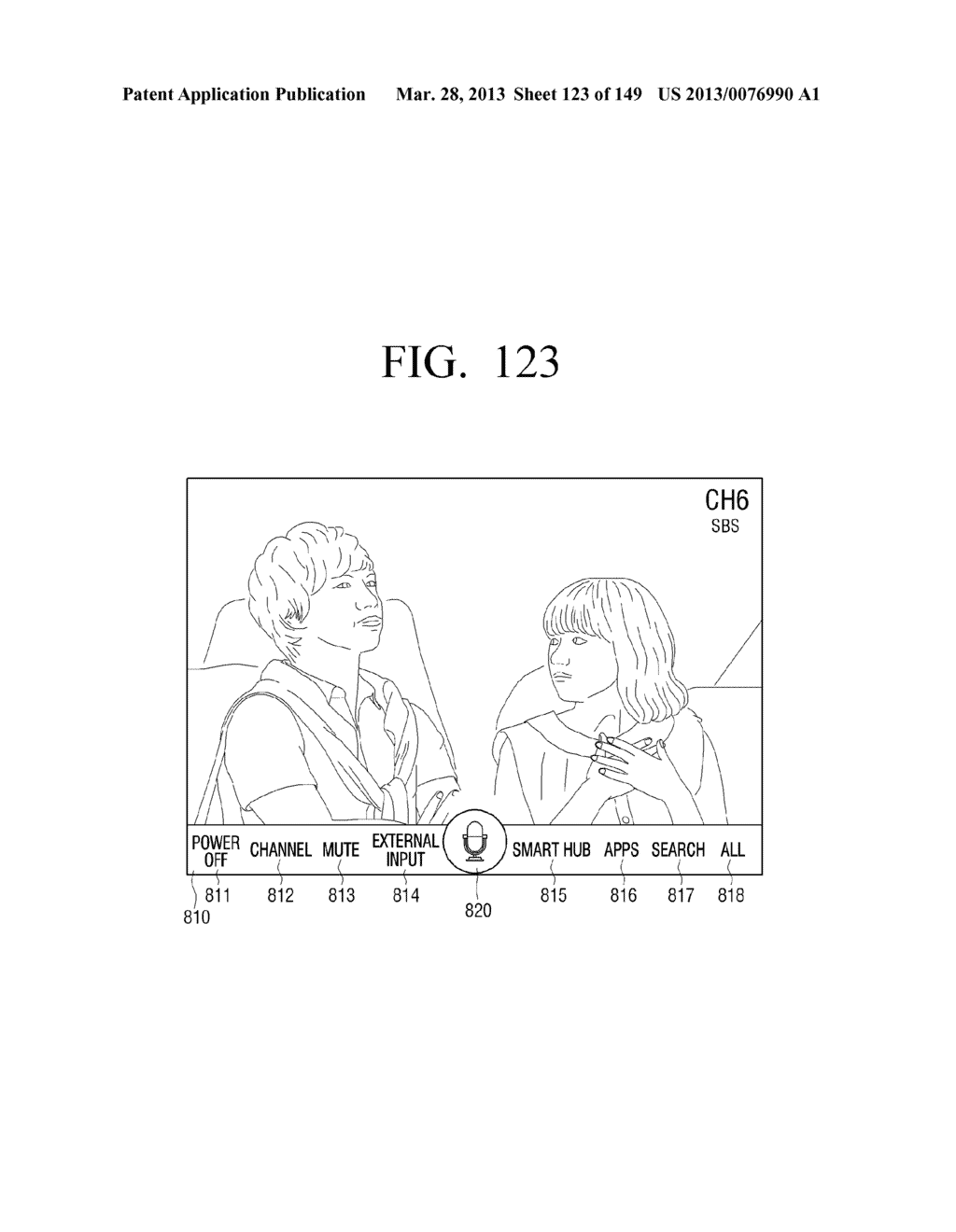 METHOD FOR CONTROLLING ELECTRONIC APPARATUS BASED ON MOTION RECOGNITION,     AND ELECTRONIC APPARATUS APPLYING THE SAME - diagram, schematic, and image 124