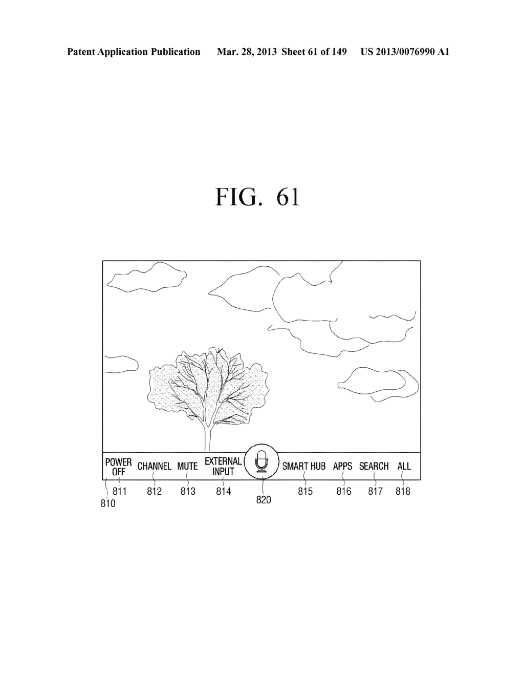 METHOD FOR CONTROLLING ELECTRONIC APPARATUS BASED ON MOTION RECOGNITION,     AND ELECTRONIC APPARATUS APPLYING THE SAME - diagram, schematic, and image 62