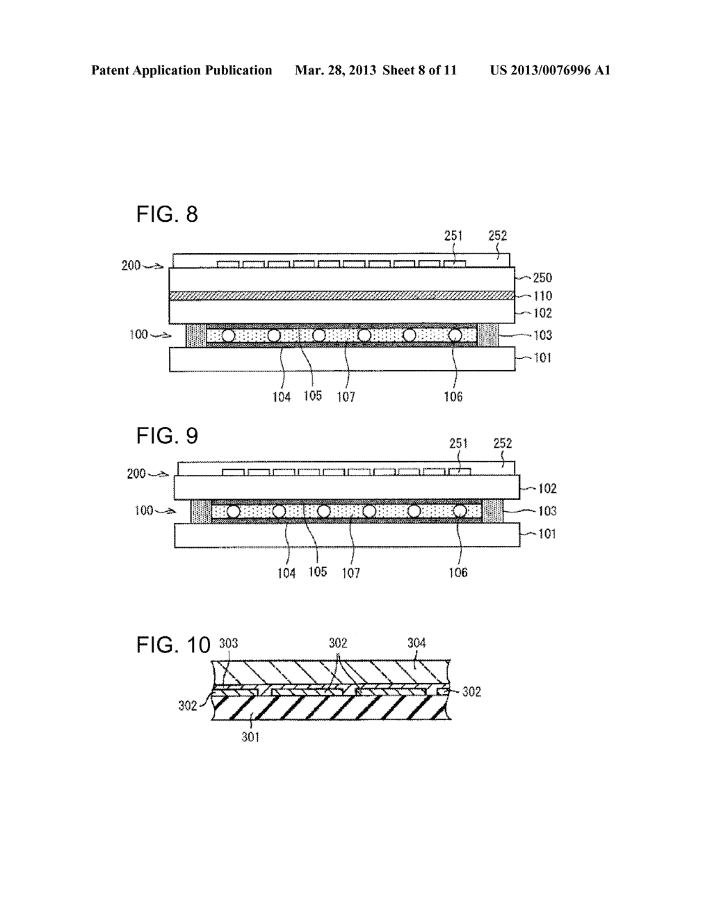 INTEGRATED TOUCH PANEL WITH DISPLAY DEVICE AND METHOD OF MANUFACTURING THE     SAME - diagram, schematic, and image 09