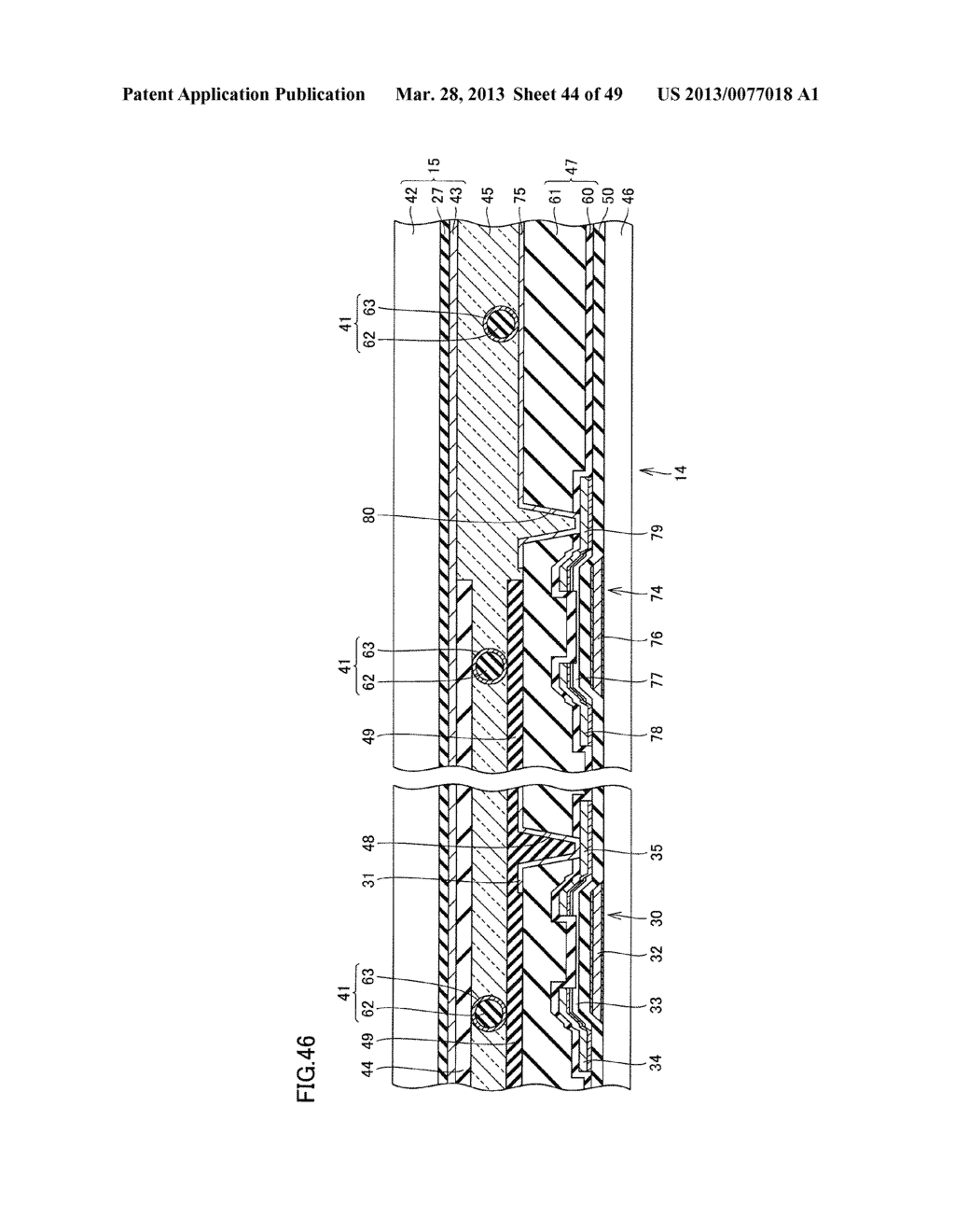 DISPLAY DEVICE AND METHOD OF MANUFACTURING DISPLAY DEVICE - diagram, schematic, and image 45