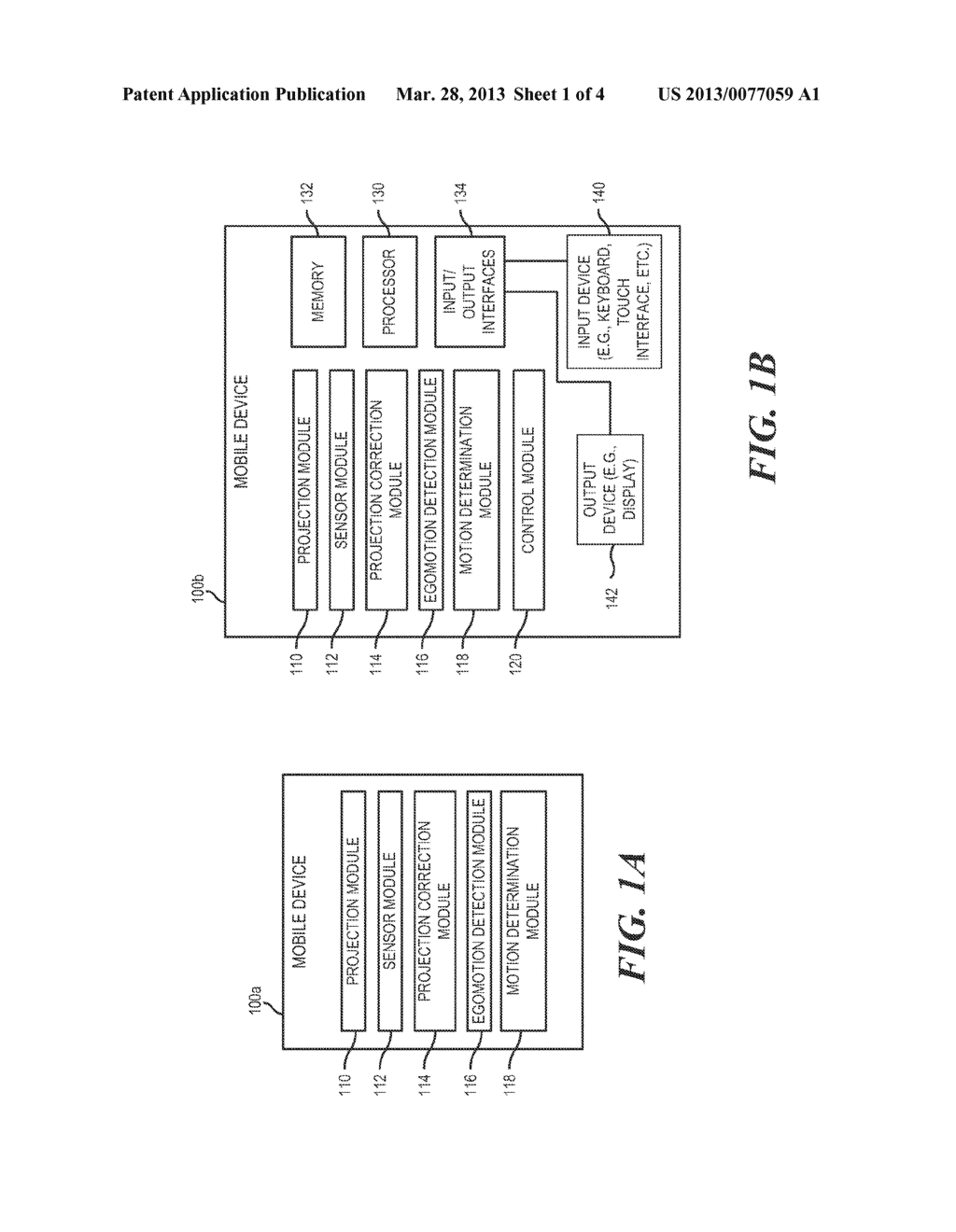 DETERMINING MOTION OF PROJECTION DEVICE - diagram, schematic, and image 02