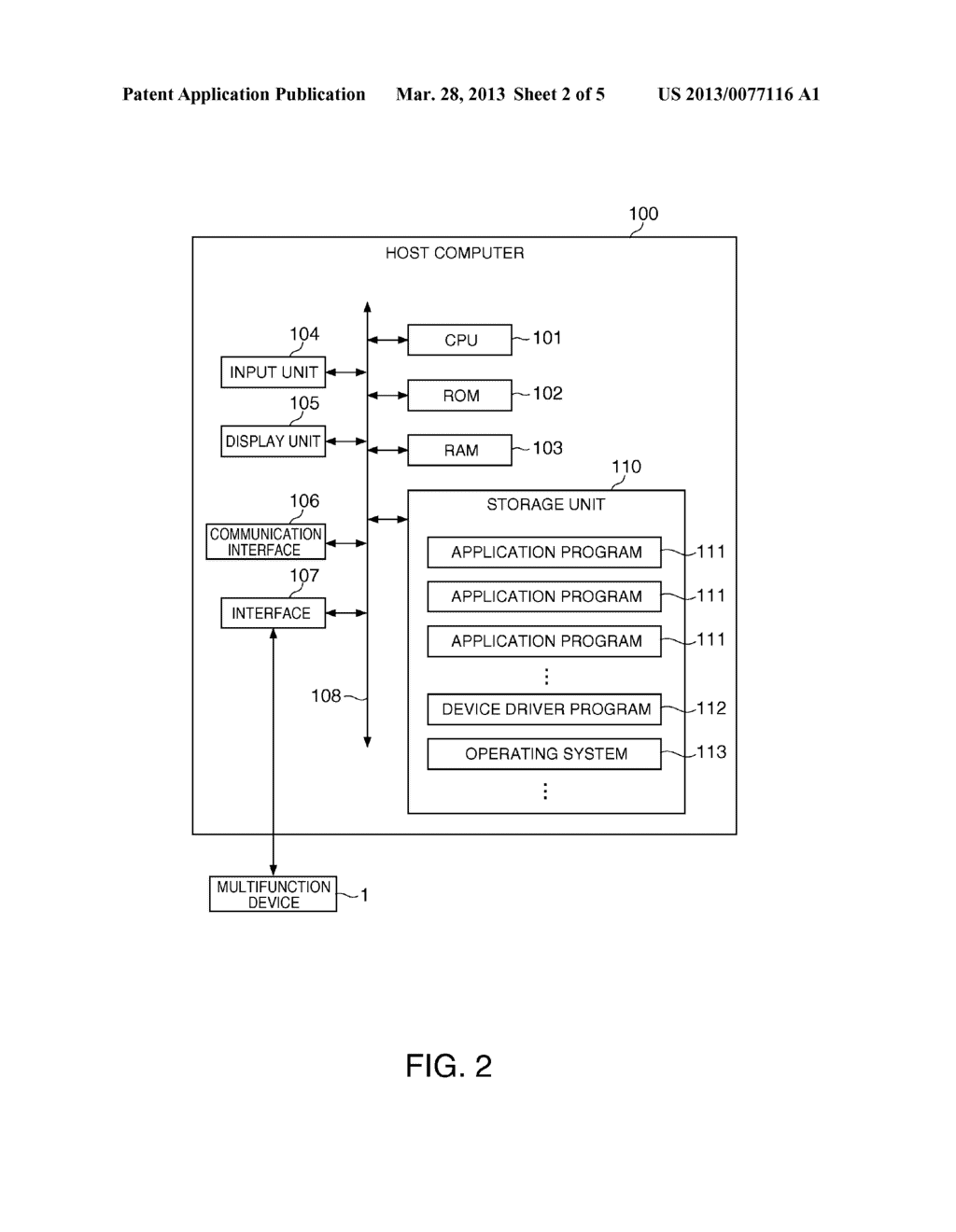 Control Device, Method of Controlling A Multifunction Device, And A     Storage Medium Storing A Program Executed By A Control Unit That Controls     A Recording Device - diagram, schematic, and image 03