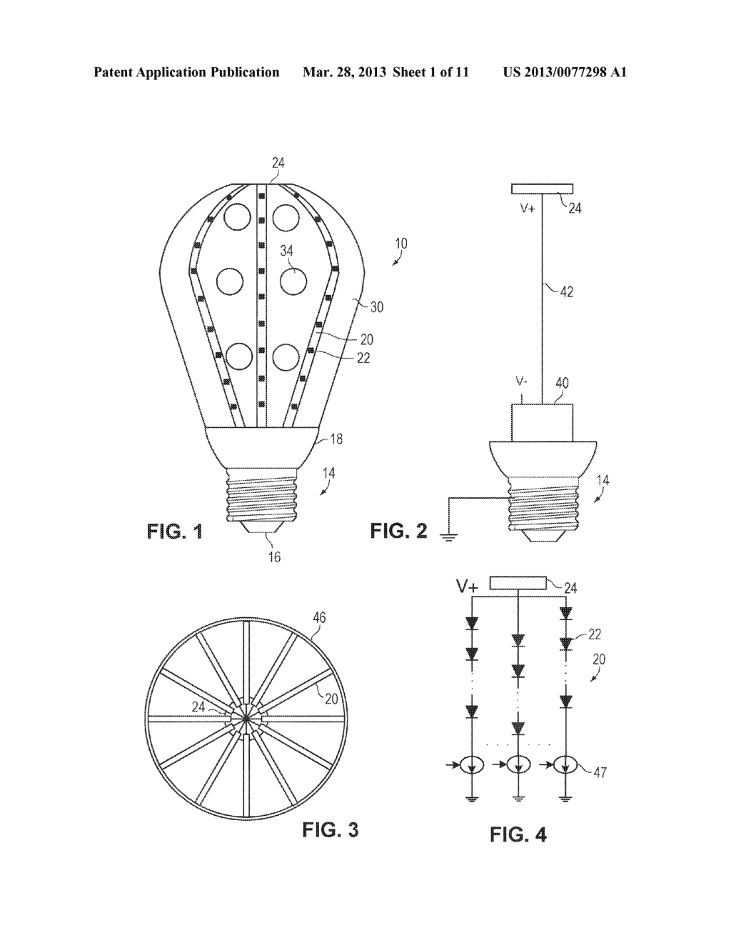 Solid State Lamp Using Light Emitting Strips - diagram, schematic, and image 02